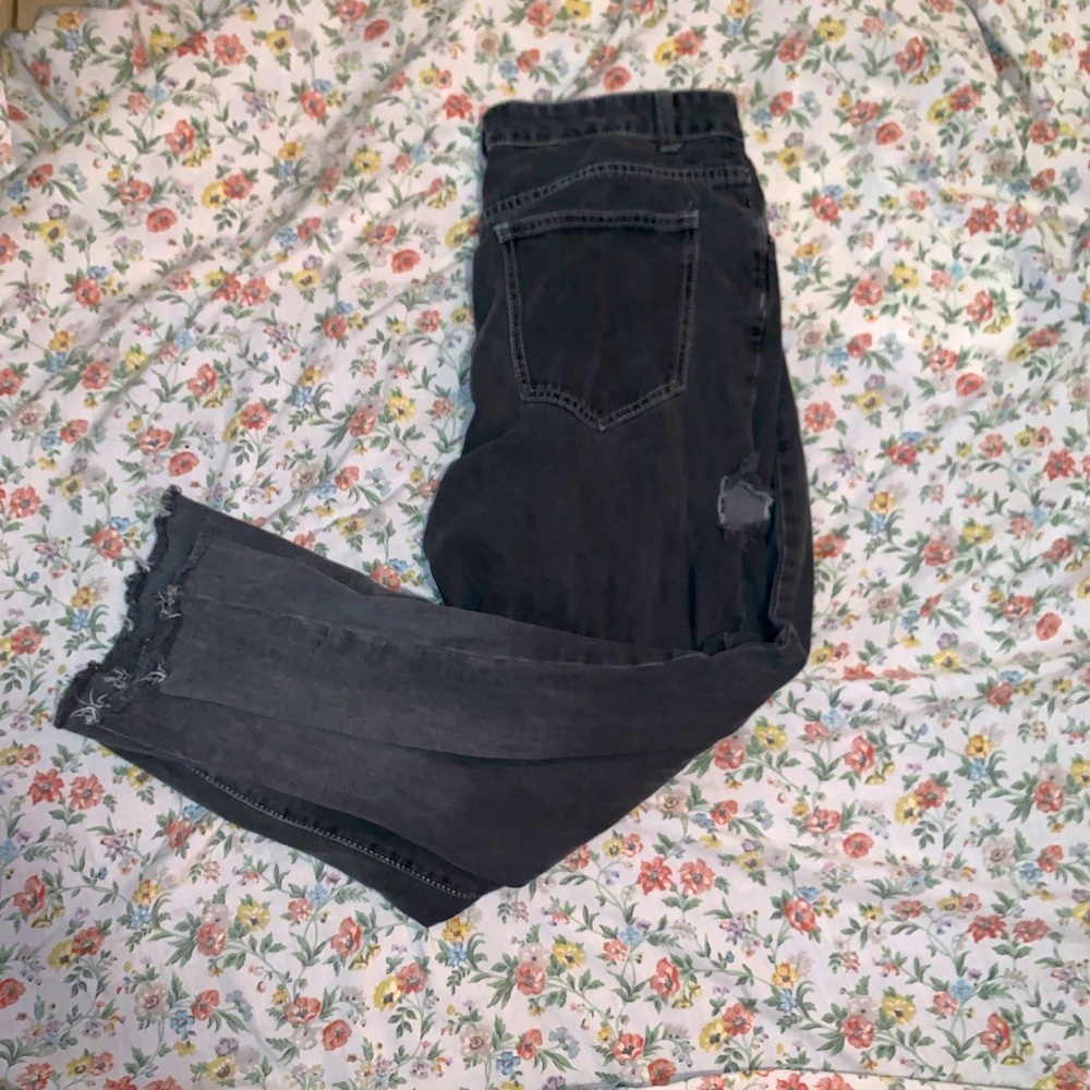 Black Teared Bell Bottoms